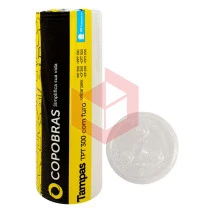 Tampa com furo Copobras transparente TPT300 c/50un