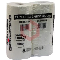 Papel higiênico Flamingo rolão folha dupla 8x200m HR-200.10.28