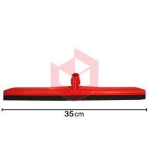 Rodo plástico 35cm vermelho sem cabo M.Longo