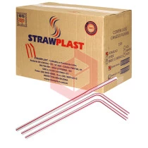 Canudo Straw CS200 flexível 21cmx6mm listrado c/3000un