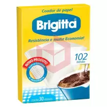 Filtro de papel para café 102 Brigitta c/30un