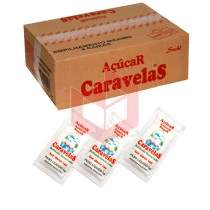 Açúcar cristal sachê Caravelas 1000x5g