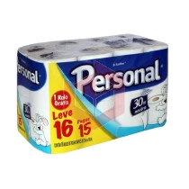 Papel higiênico Personal folha simples 16rlx30m