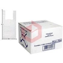 Sacola Rosso plastica branca 25x35cm c/1000un