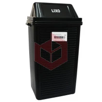 Lixeira 100l preta com tampa basculante Belosch B2S-10