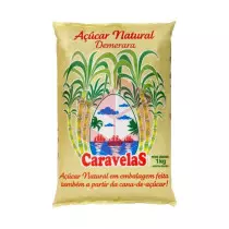Açúcar demerara natural Caravelas 1kg