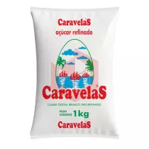 Açúcar refinado Caravelas 1kg