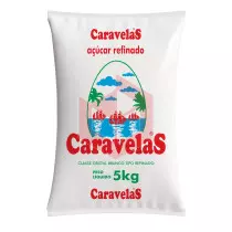 Açúcar refinado Caravelas 5kg