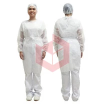 Avental tnt branco manga longa Prevemax c/10un REDS264