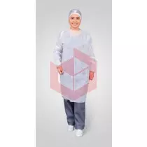 Avental tnt branco manga longa Prevemax c/10un PRTNT114