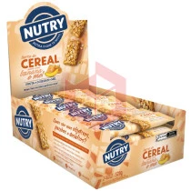 Barra de cereal aveia banana e mel Nutry 24x22g