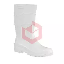 Bota de pvc branca cano medio n.37 Workflex