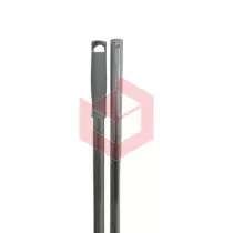 Cabo aluminio liso 140cm c/furo s/rosca manopla cinza