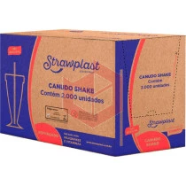 Canudo Straw 469/CS323 rígido 21cmx8mm listrado sachê 20x100un 