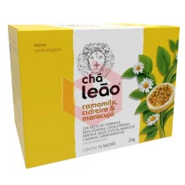 Cha de camomila cidreira e maracuja Leao 15x1.6g