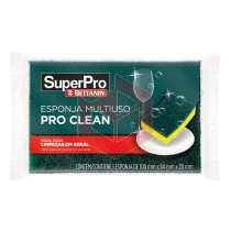 Esponja unitaria multi uso dupla face Pro Clean Bettanin