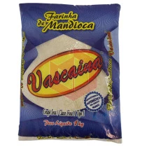Farinha de mandioca branca Vascaina 1kg pacote azul