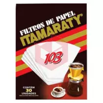 Filtro de papel para cafe Itamaraty 103 c/30un 