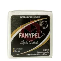 Guardanapo Famypel linha Black fs 20x20cm c/50un