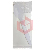 Kit colher master e guardanapo branco Plastfood c/100un