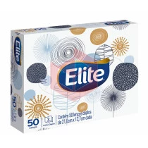 Lenco de papel folha dupla 21x12.7cm Elite c/50un