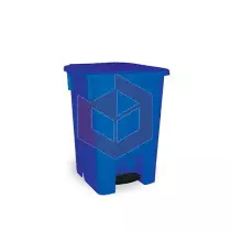 Lixeira com pedal 15l azul Bralimpia CP1SAZ