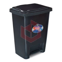 Lixeira com pedal 35l preta Arqplast 25867 