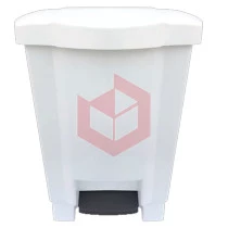 Lixeira com pedal 50l branca Nycol