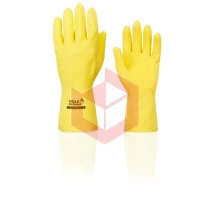 Luva amarela extra grande verniz silver Volk 