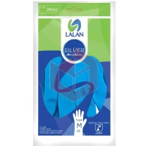Luva azul média Silver Lalan
