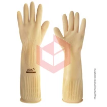 Luva bege extra grande ranhurada Volk