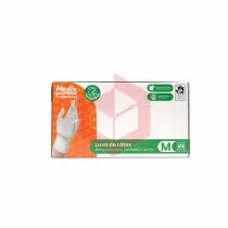 Luva latex com po media Medix c/100un 