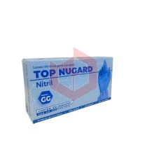 Luva nitrilo azul sem po GG Top Nugard c/100un