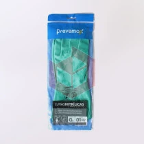 Luva verde nitrilica grande com forro Prevemax