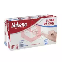 Luva vinil sem po pequena Vabene c/100un