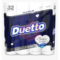 Papel higienico Duetto folha dupla 2pcx32rlx20m