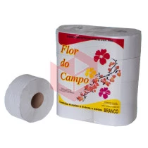 Papel higiênico Flor do Campo branco folha simples 8x200m