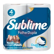 Papel higienico Sublime folha dupla 16x4x30m 