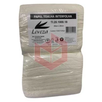 Papel toalha leveza Flamingo 20x20cm c/1000un TI20.1000.18