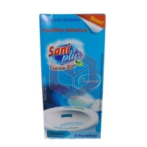 Pastilha adesiva sanitaria oceano Saniplus c/3un