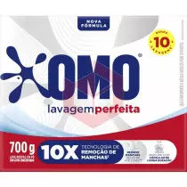 Sabão lava roupa pó Omo lavagem perfeita 700g 