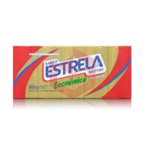 Sabao em barra glicerinado neutro Estrela 5x180g