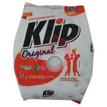 Sabão lava roupa em pó Klip 1kg