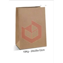 Saco delivery kraft 10kg 24x35x12cm c/50 Indupack