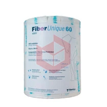 Wipes Fiberunique 60 branco e azul 30x34cm c/300un