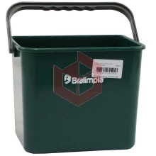 Balde plástico 4l verde Bralimpia BA04VD