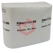 Wipes Fiberunique 60 branco 30x34cm c/50un