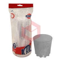 Copo Strawplast whisky 333 cristal c/10un
