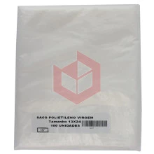 Saco plástico 500g 3m 13x24cm Polinova c/100un