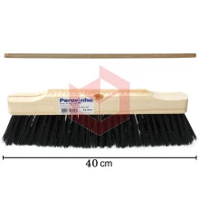 Escovão gari nylon 40cm com cabo Perovinha R.18